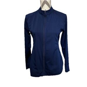 Healing Hands Scrubs Purple Label Dakota Jacket Navy Blue Pockets Medical